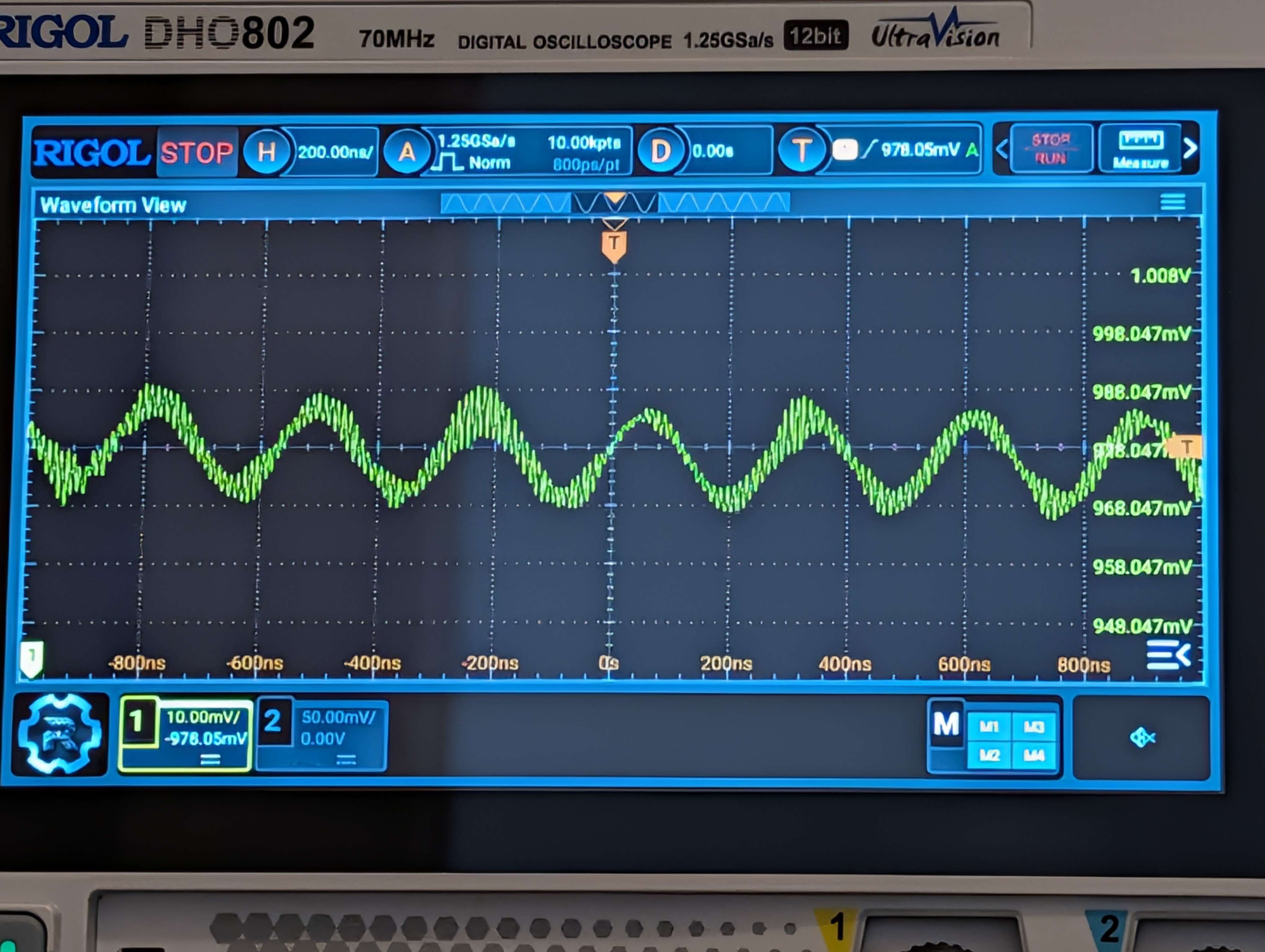 Picture of vsync signal being unintelligible